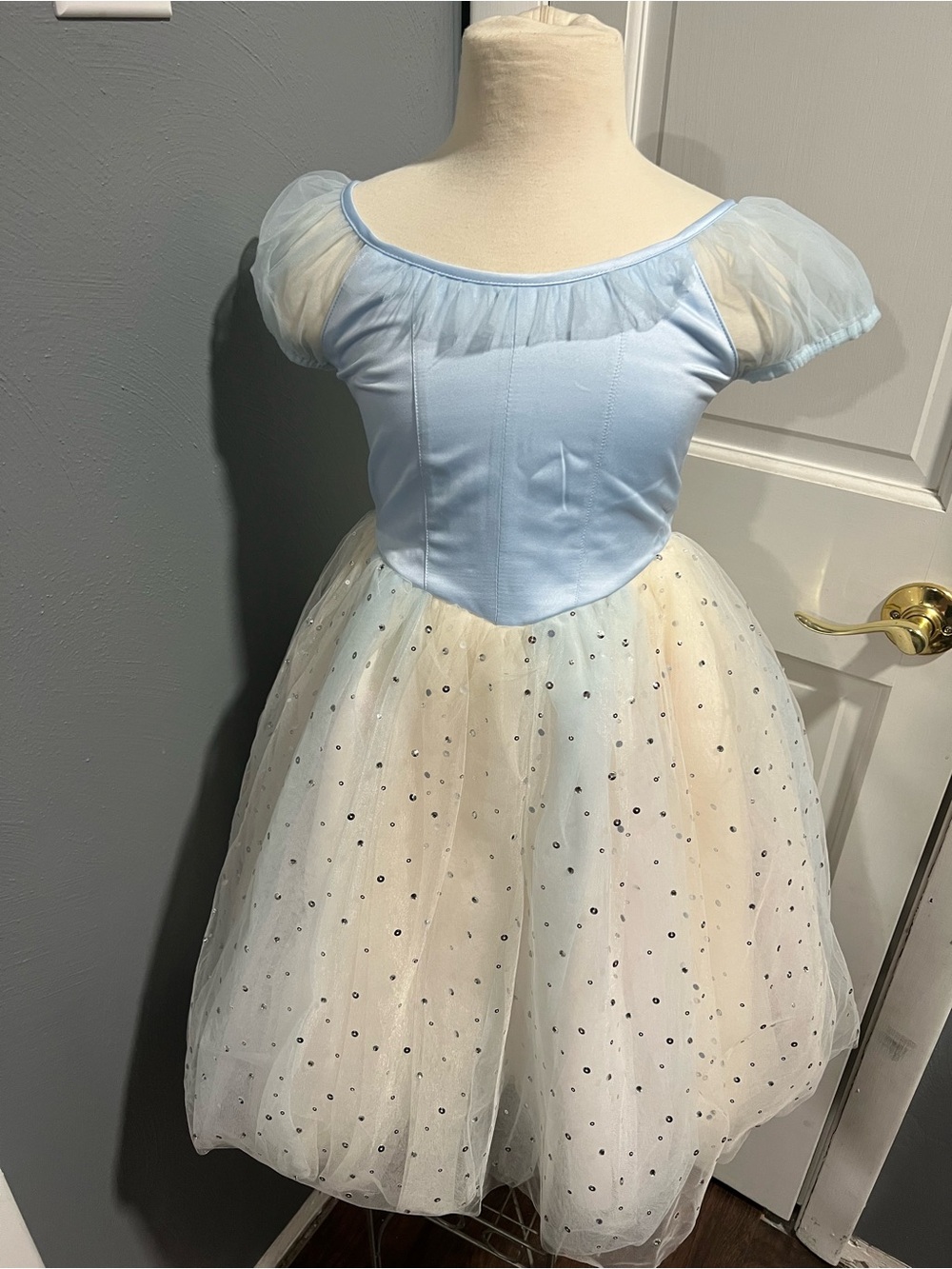 Light Blue & Ivory Sparkle Dress for Kids (Gymboree Ballet Collection)